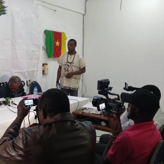 conférence de presse stand up for Cameroun